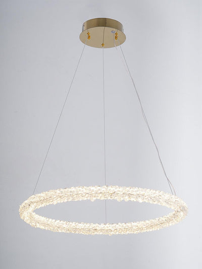 Lustra Chandelier Ring Crystal LED - Neutral Decor