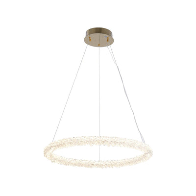 Lustra Chandelier Ring Crystal LED - Neutral Decor