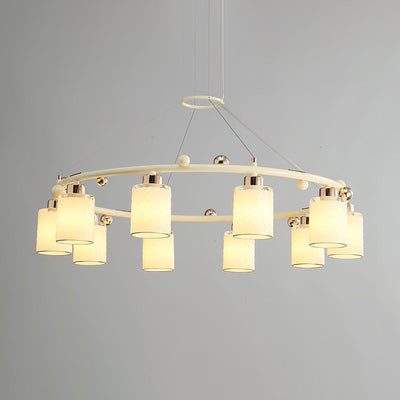 Alsile Japandi Style Glass Chandelier