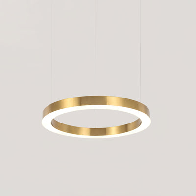 Dexlin Pendant Light LED Ring Gold Modern 3-Ring