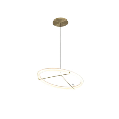 Orinirian Chandelier Modern Stainless Steel Ring