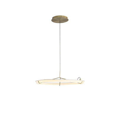 Orinirian Chandelier Modern Stainless Steel Ring