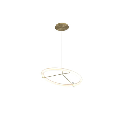 Orinirian Chandelier Modern Stainless Steel Ring