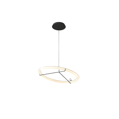 Orinirian Chandelier Modern Stainless Steel Ring