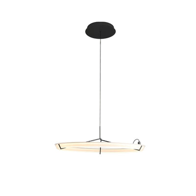Orinirian Chandelier Modern Stainless Steel Ring