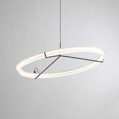 Orinirian Chandelier Modern Stainless Steel Ring