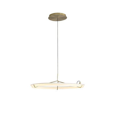 Orinirian Chandelier Modern Stainless Steel Ring