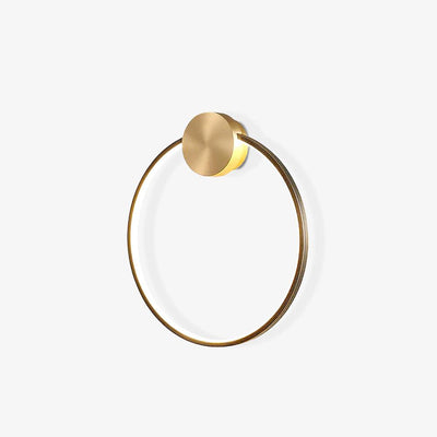 Oriaenne Wall Light Modern Minimalist Ring Shaped LED Brass Metal