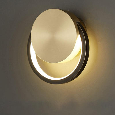 Oriaenne Wall Light Modern Minimalist Ring Shaped LED Brass Metal