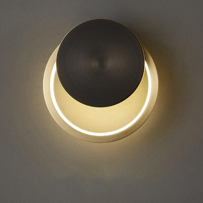 Oriaenne Wall Light Modern Minimalist Ring Shaped LED Brass Metal