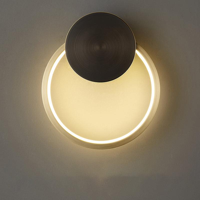 Oriaenne Wall Light Modern Minimalist Ring Shaped LED Brass Metal