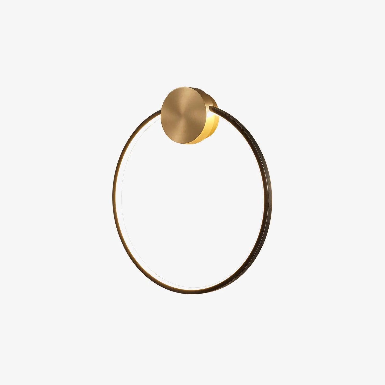 Oriaenne Wall Light Modern Minimalist Ring Shaped LED Brass Metal