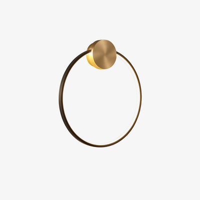 Oriaenne Wall Light Modern Minimalist Ring Shaped LED Brass Metal
