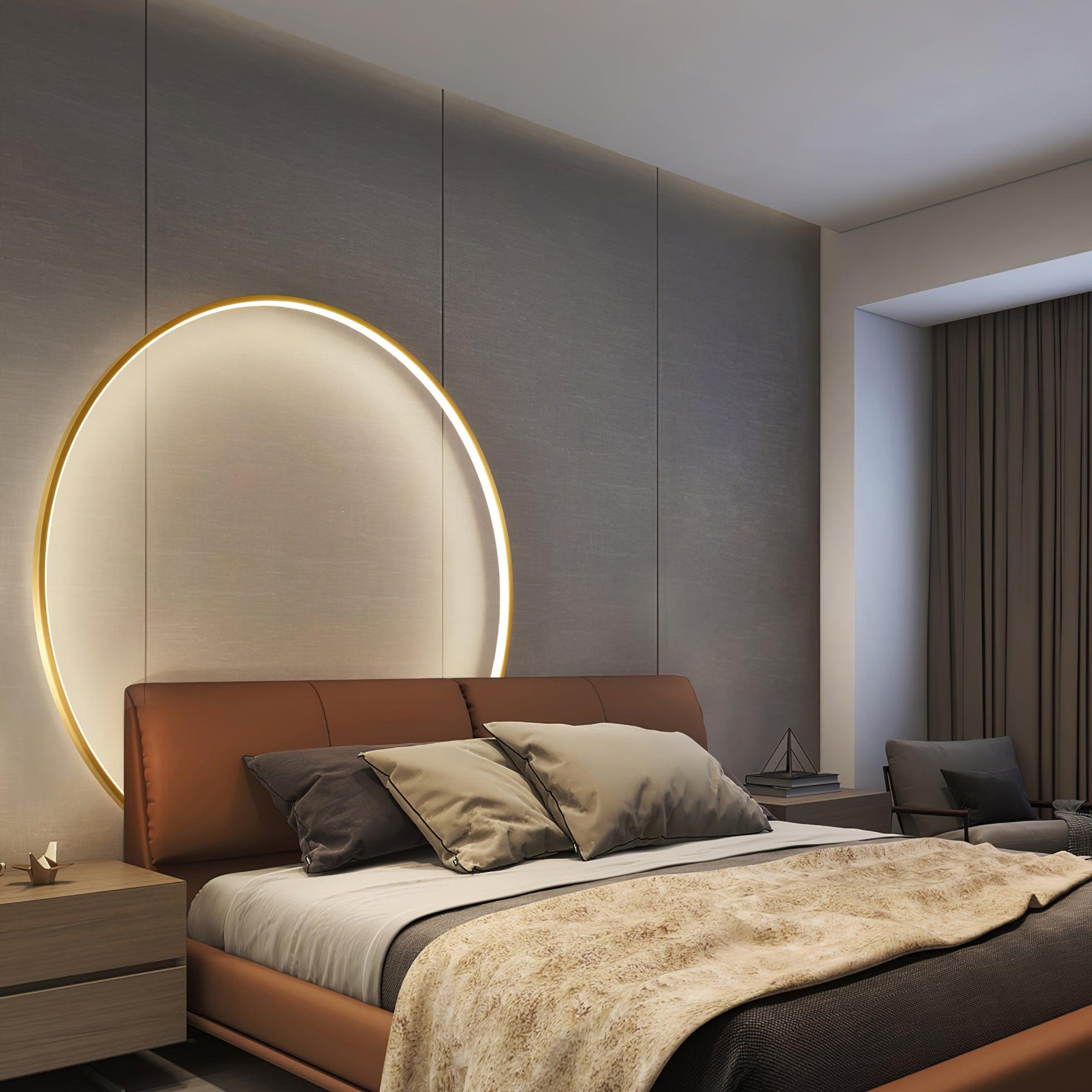 Oriaenne Wall Light Modern Minimalist Ring Shaped LED Brass Metal