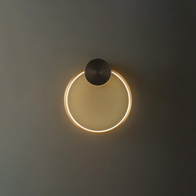 Oriaenne Wall Light Modern Minimalist Ring Shaped LED Brass Metal