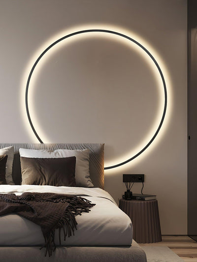 Oriaenne Wall Light Modern Minimalist Ring Shaped LED Brass Metal