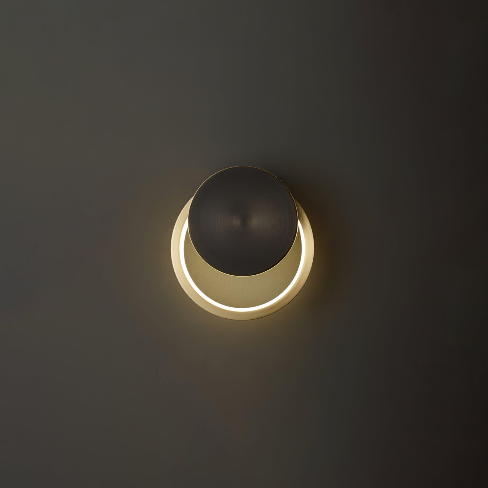Oriaenne Wall Light Modern Minimalist Ring Shaped LED Brass Metal