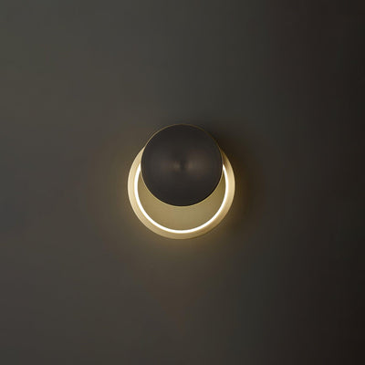 Oriaenne Wall Light Modern Minimalist Ring Shaped LED Brass Metal