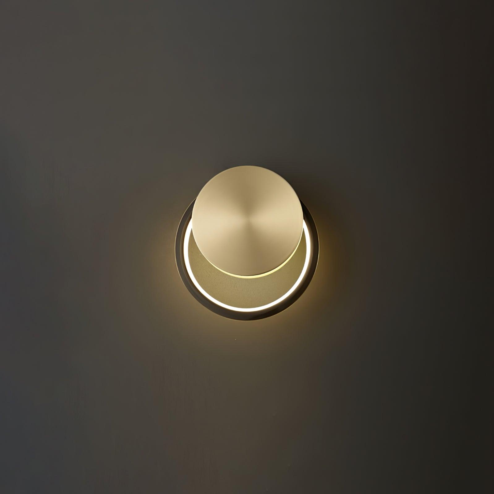 Oriaenne Wall Light Modern Minimalist Ring Shaped LED Brass Metal