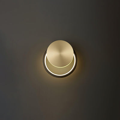 Oriaenne Wall Light Modern Minimalist Ring Shaped LED Brass Metal