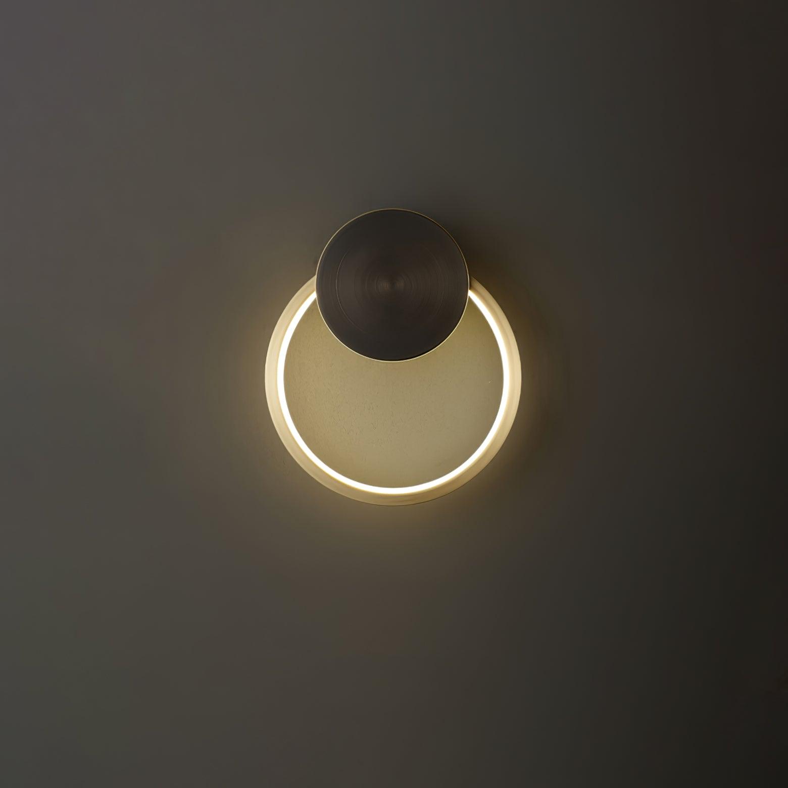 Oriaenne Wall Light Modern Minimalist Ring Shaped LED Brass Metal
