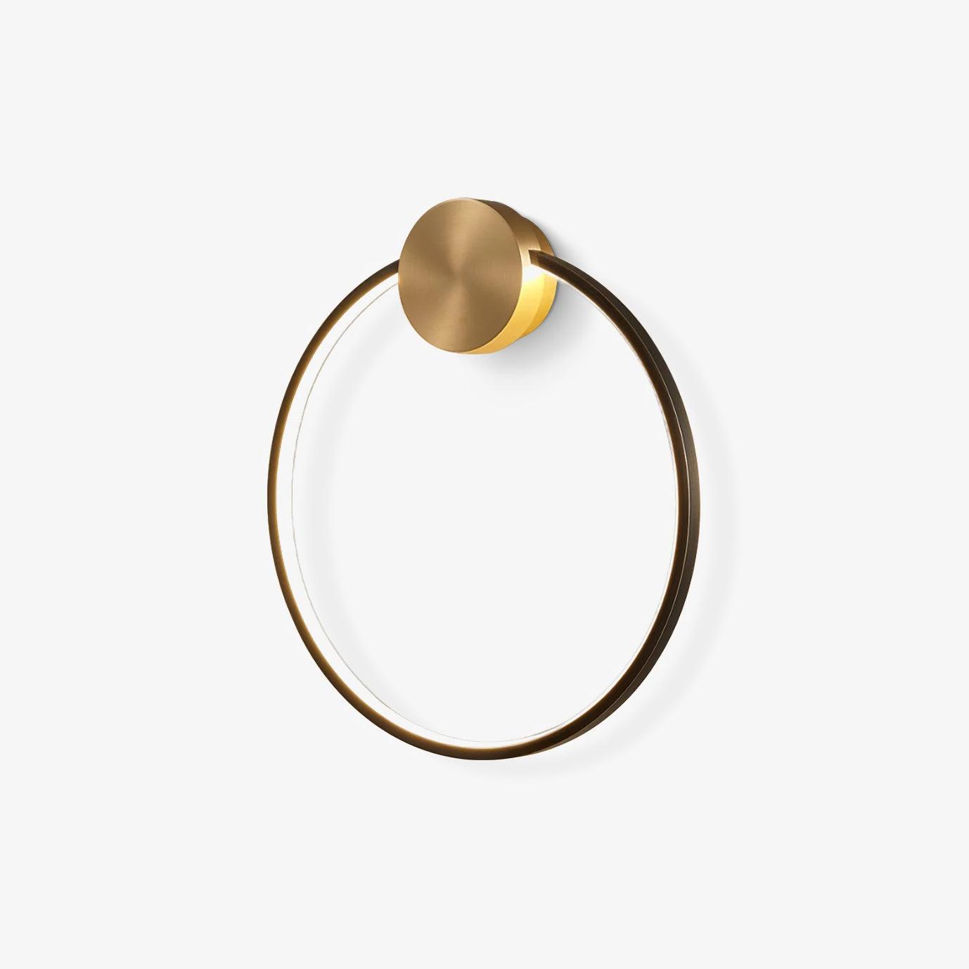 Oriaenne Wall Light Modern Minimalist Ring Shaped LED Brass Metal
