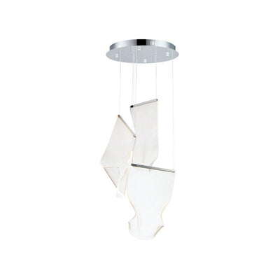 Lucuian Chandelier Acrylic LED Abstract Floating