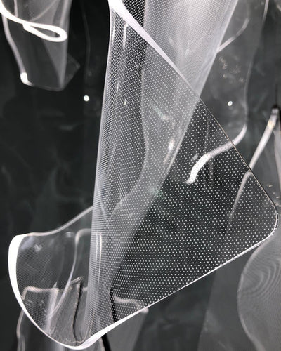 Lucuian Chandelier Acrylic LED Abstract Floating