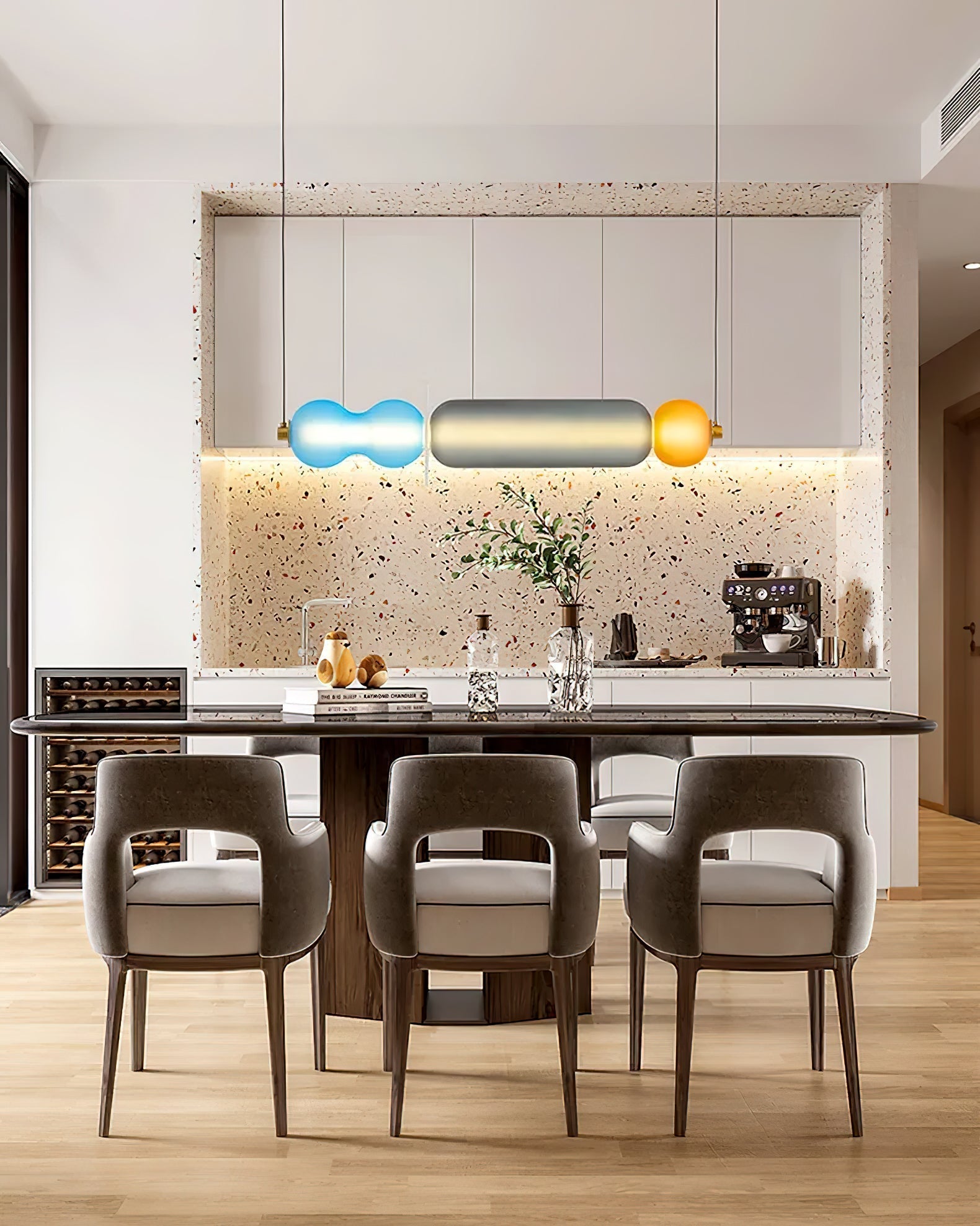 Lioririse Pendant Lamp Colored Glass Modern