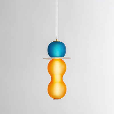 Lioririse Pendant Lamp Colored Glass Modern