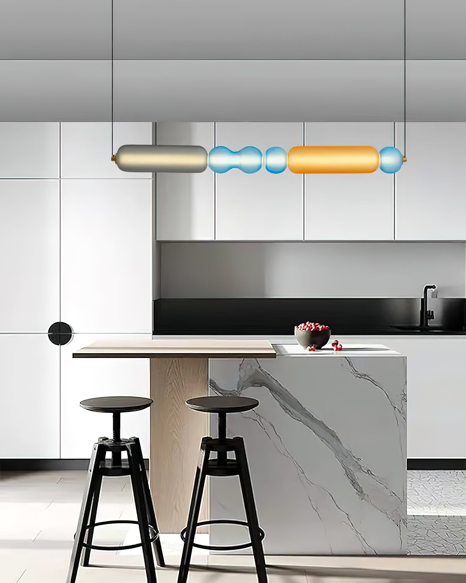 Lioririse Pendant Lamp Colored Glass Modern