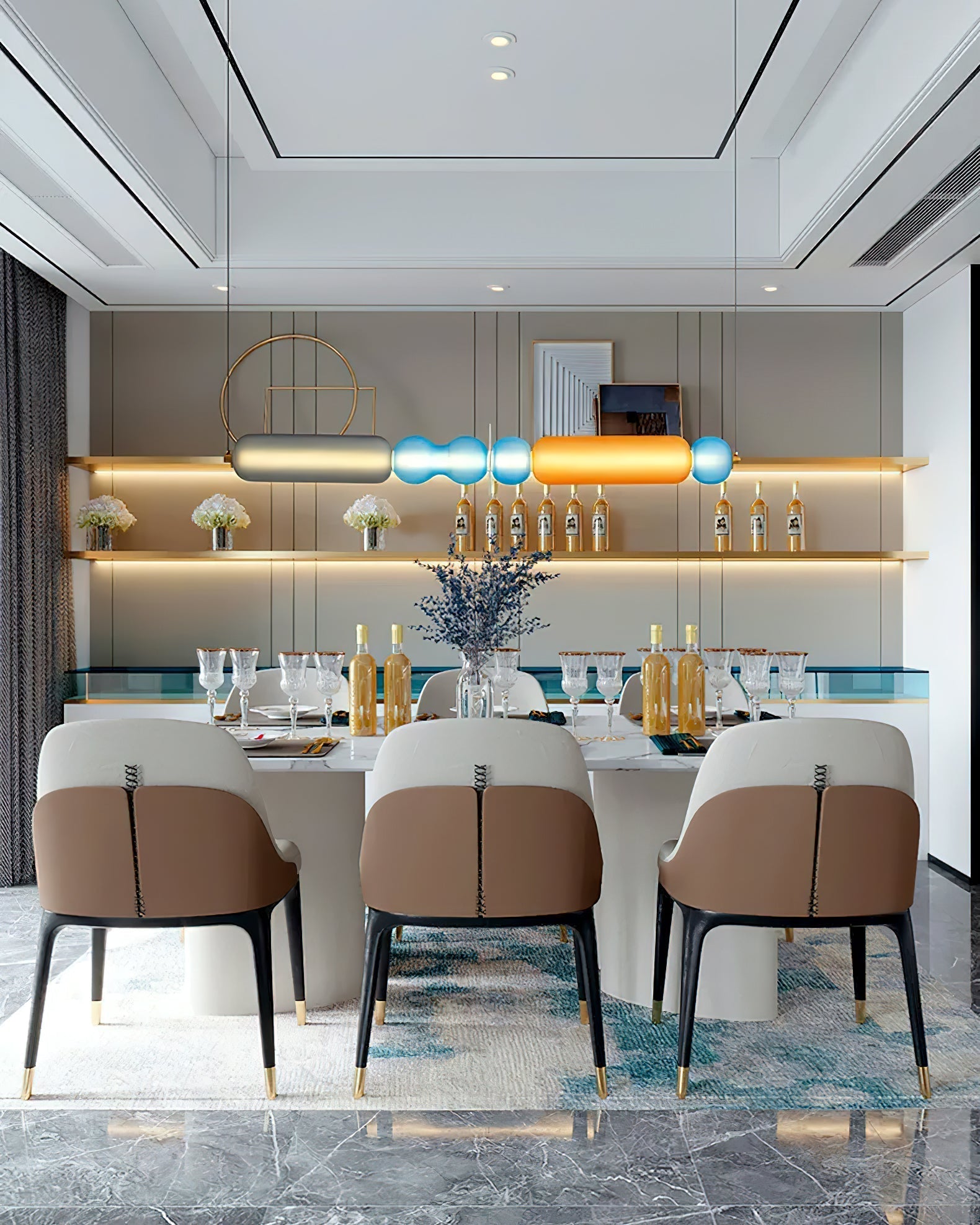 Lioririse Pendant Lamp Colored Glass Modern