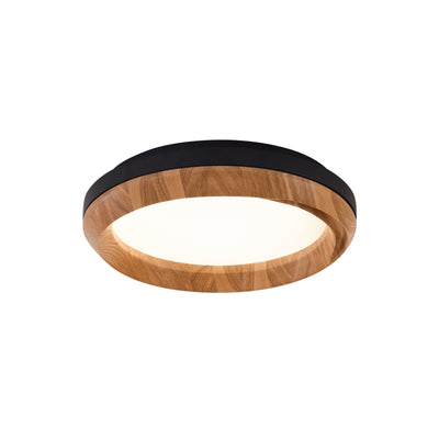 Aurdoreth Modern Minimalist Ripple Wood Ceiling Light