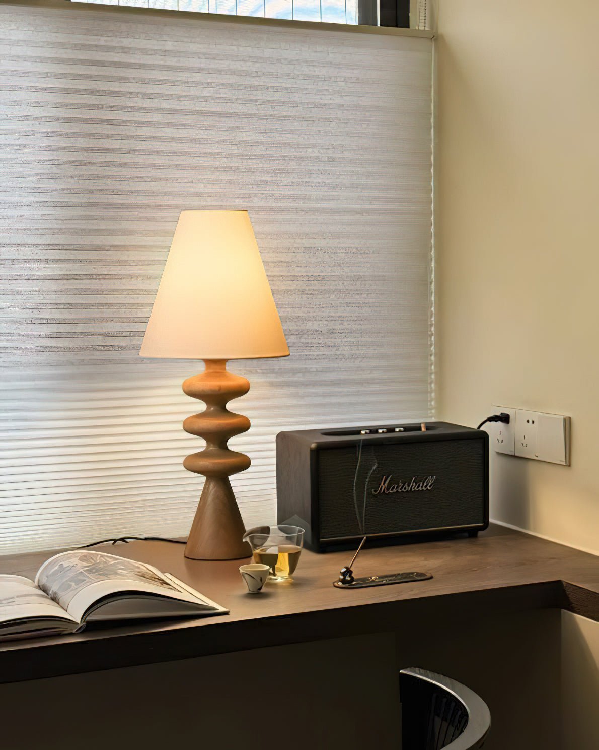 Zelms Modern Wood Table Lamp