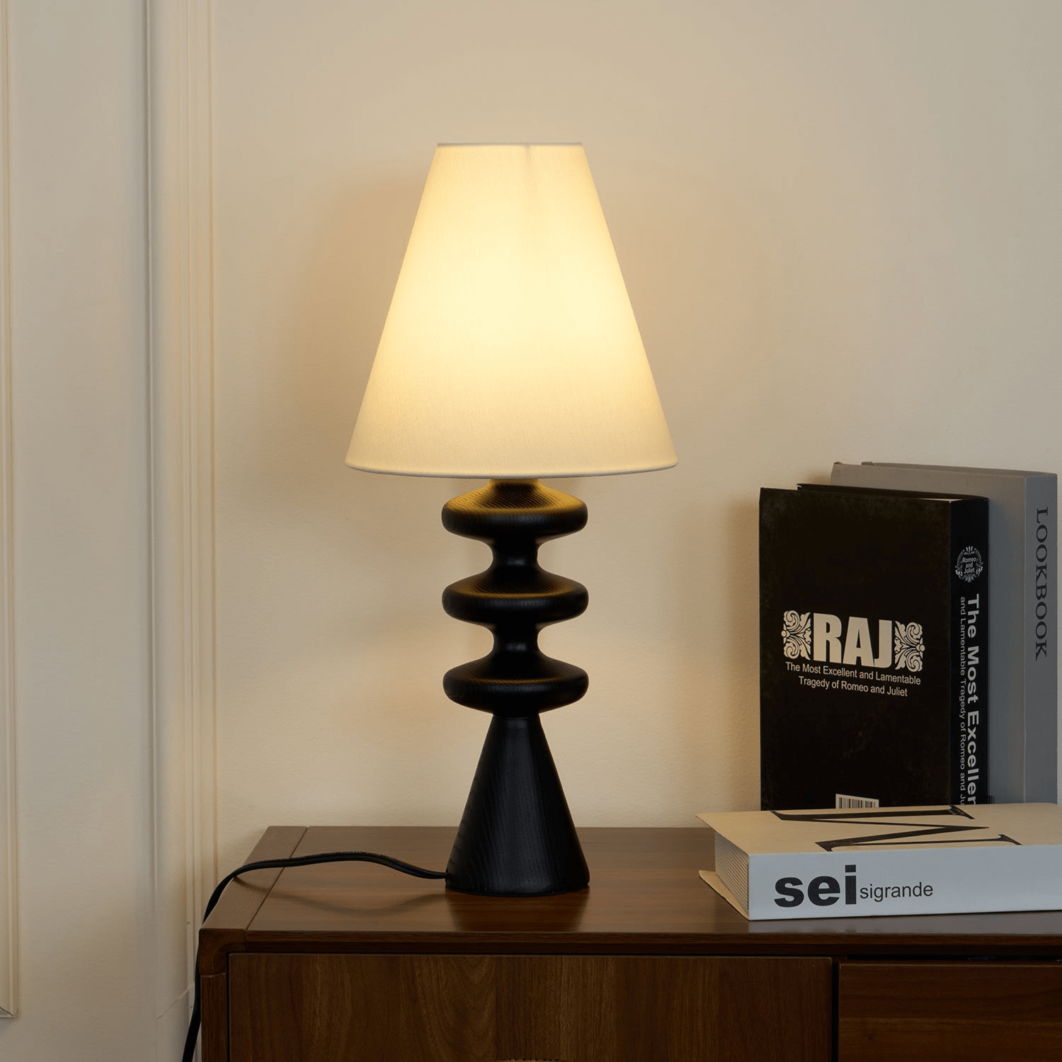 Zelms Modern Wood Table Lamp