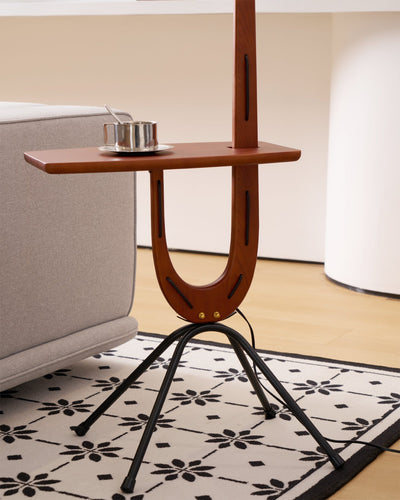 Vemara Mid Century Wood Floor Lamp