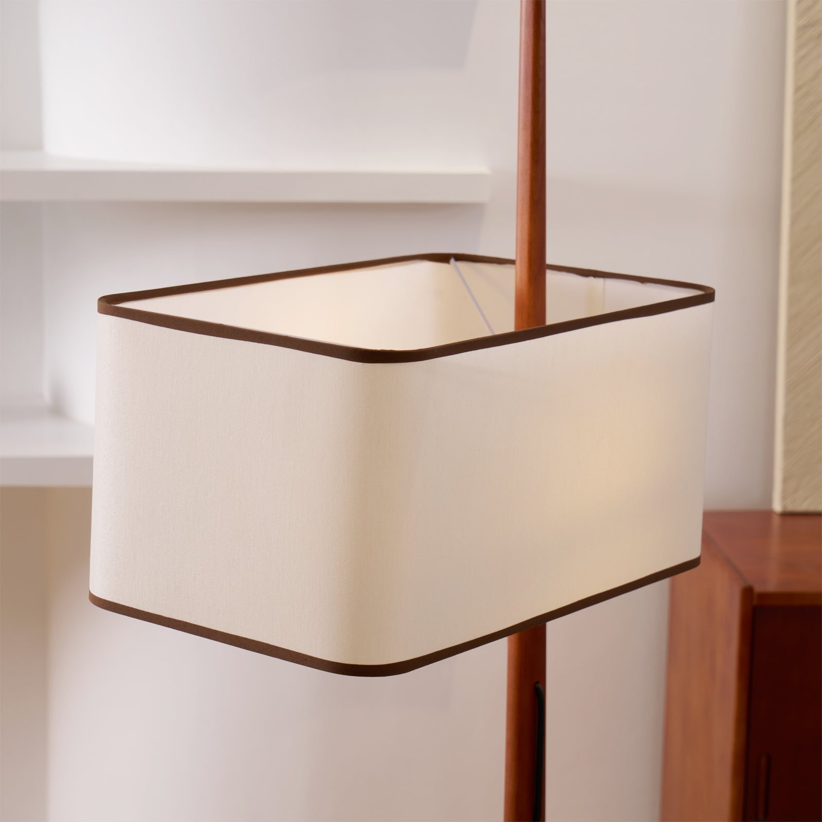 Vemara Mid Century Wood Floor Lamp