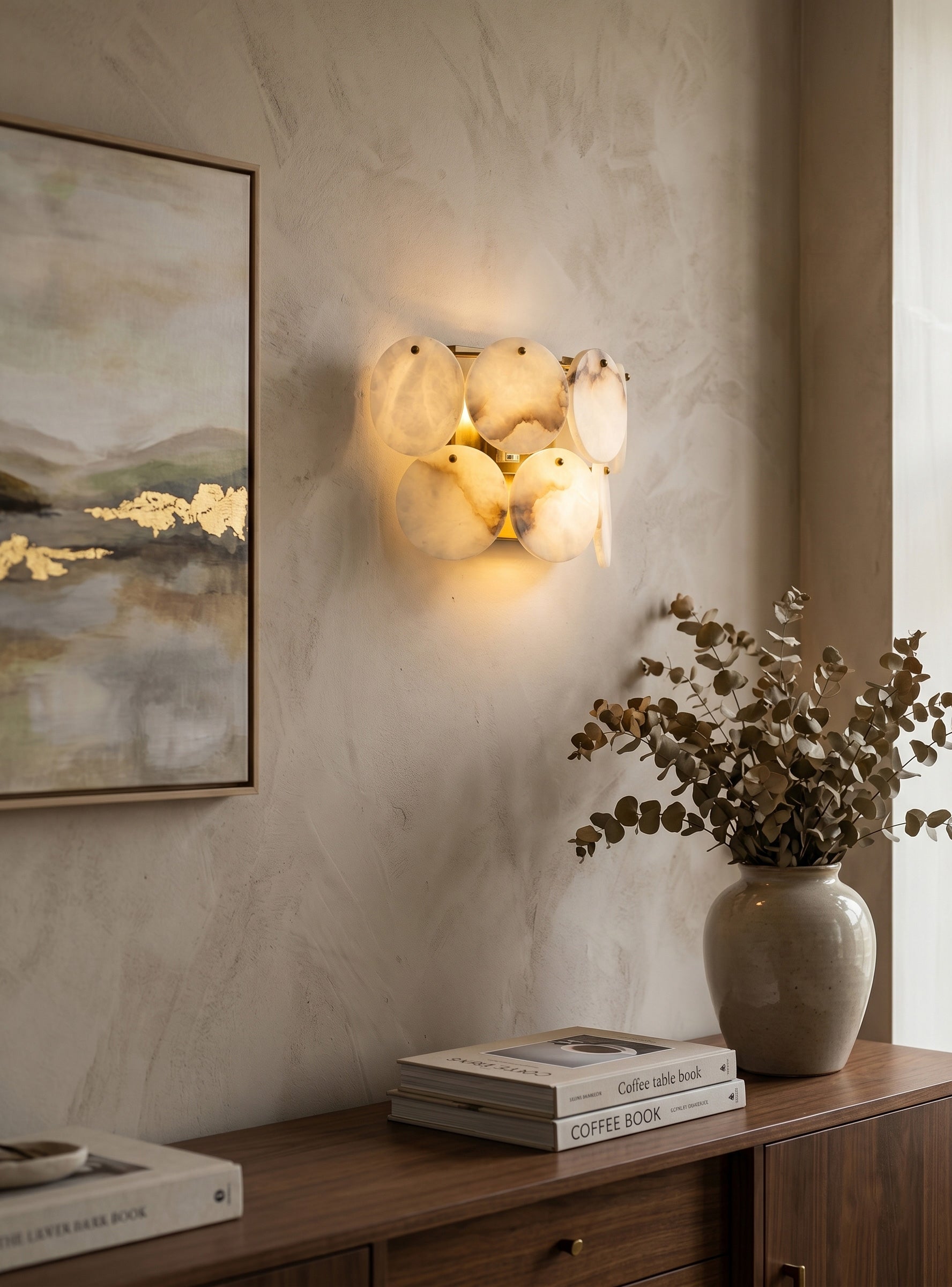 Nivivaya Alabaster Wall Lamp