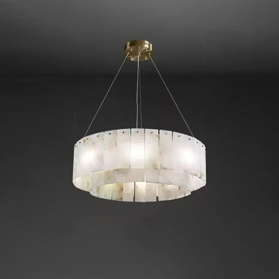 Dovin Alabaster Round Pendant Light