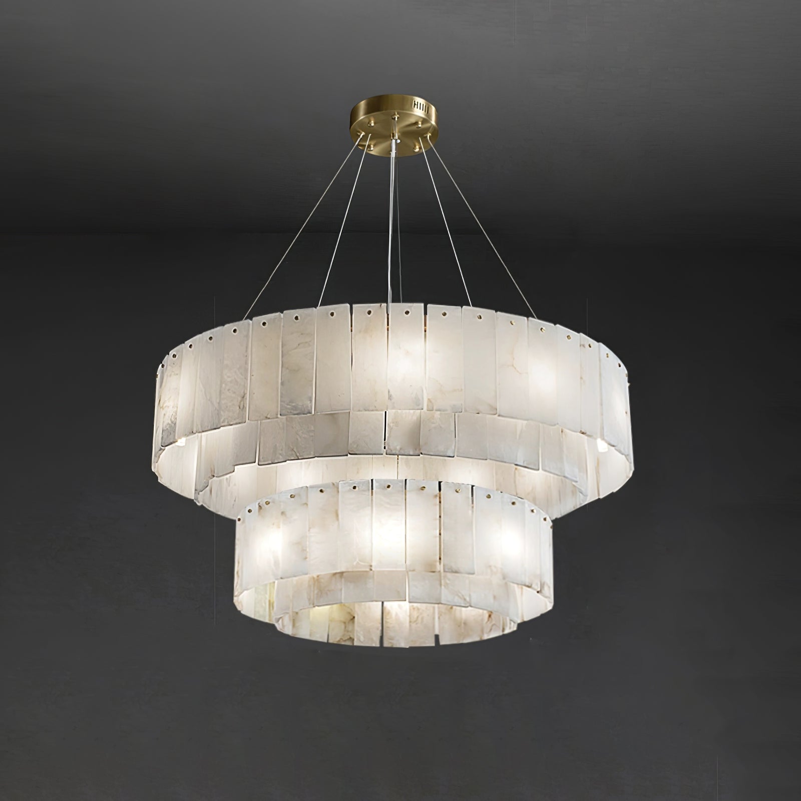 Dovin Alabaster Round Pendant Light