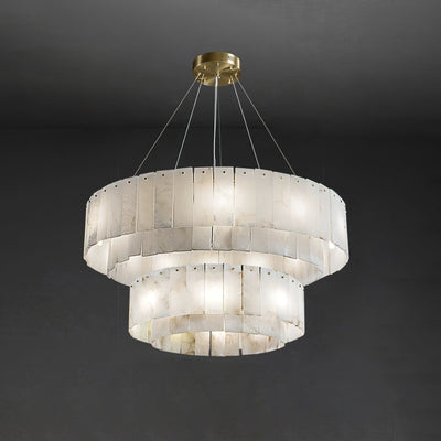 Dovin Alabaster Round Pendant Light