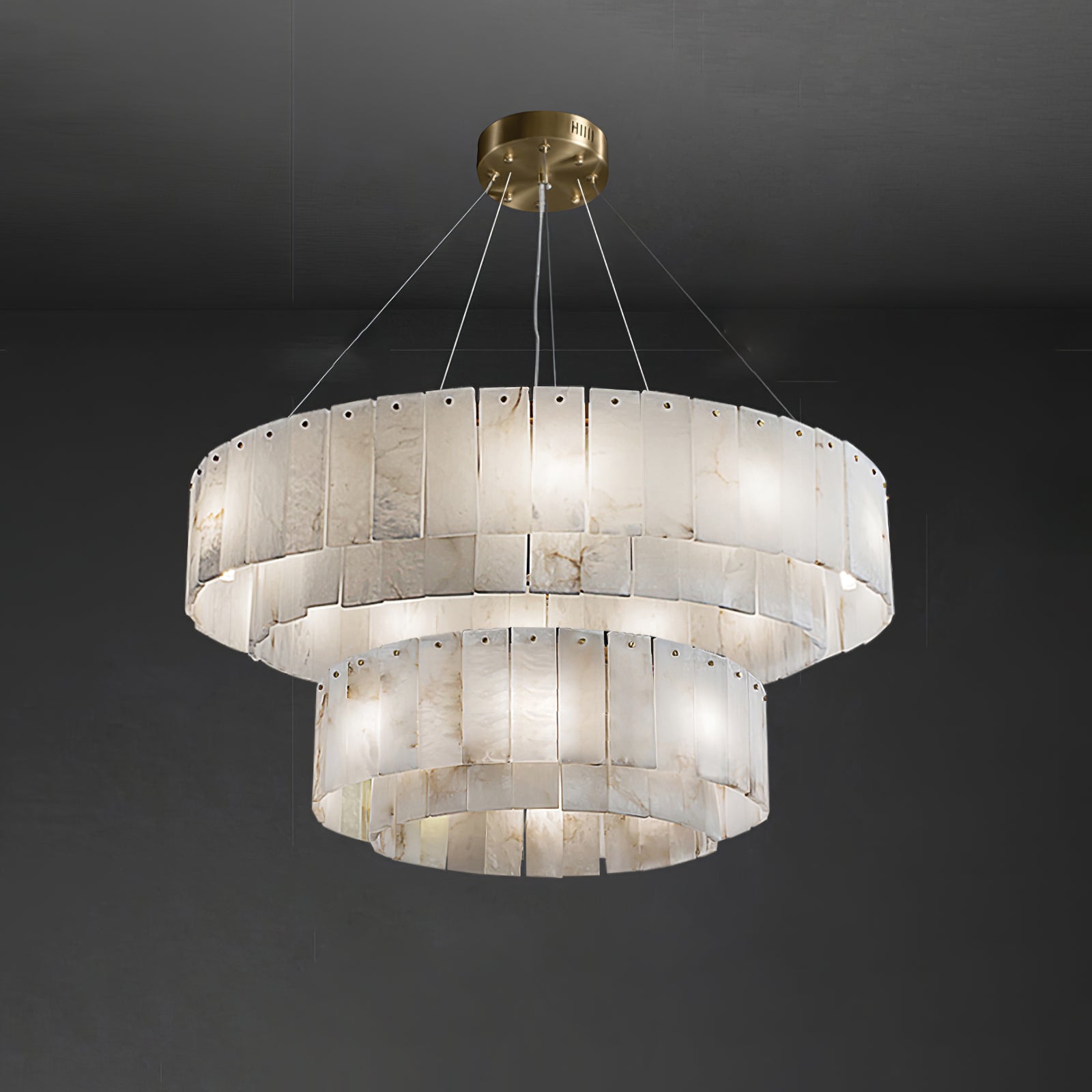 Dovin Alabaster Round Pendant Light