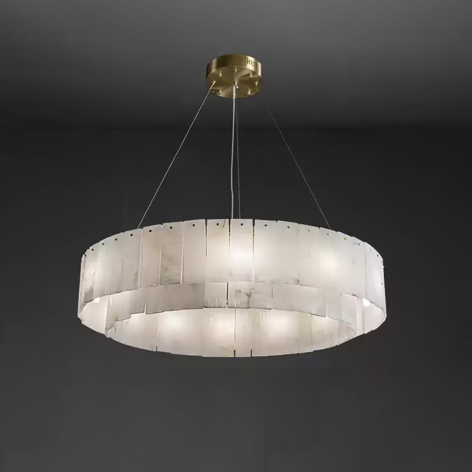 Dovin Alabaster Round Pendant Light