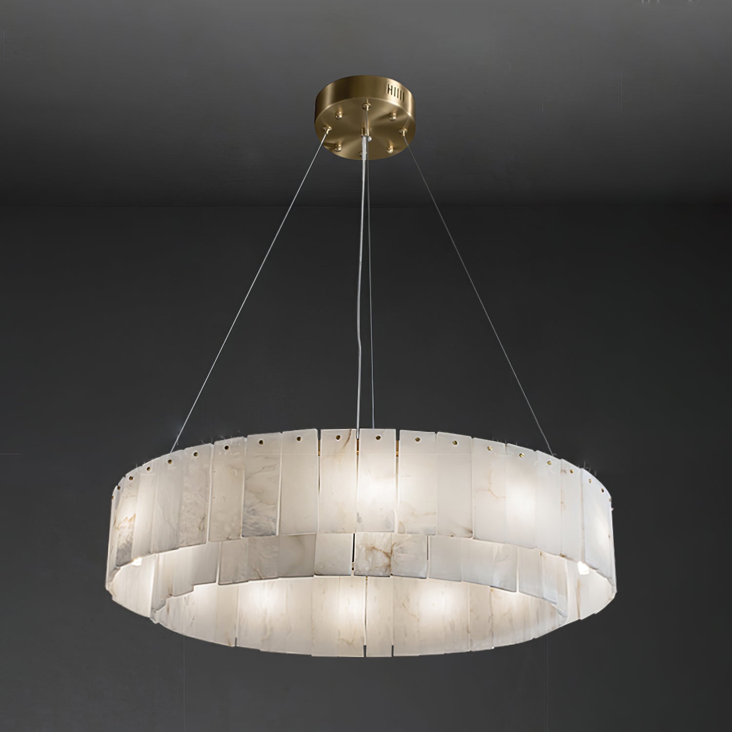 Dovin Alabaster Round Pendant Light