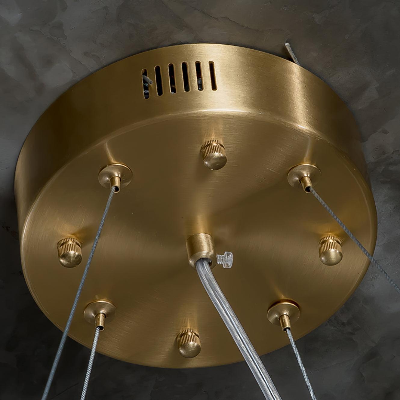 Dovin Alabaster Round Pendant Light