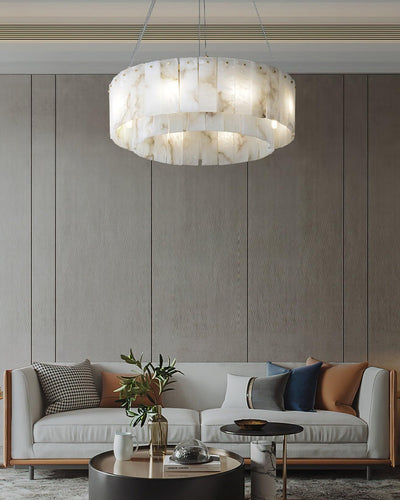 Dovin Alabaster Round Pendant Light