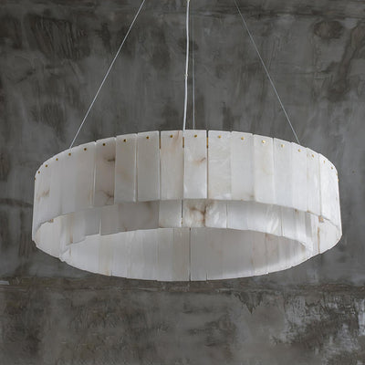 Dovin Alabaster Round Pendant Light