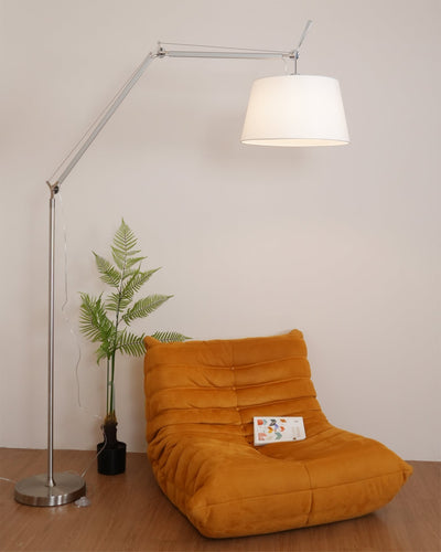 Ciroce Fabric Industrial Floor Lamp