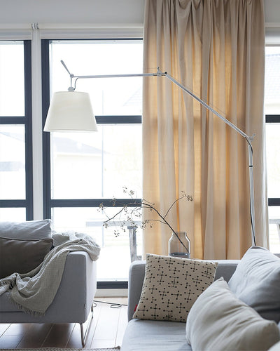Ciroce Fabric Industrial Floor Lamp