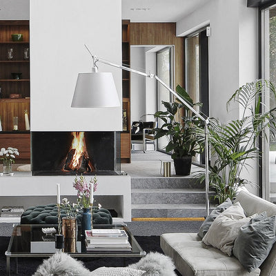 Ciroce Fabric Industrial Floor Lamp